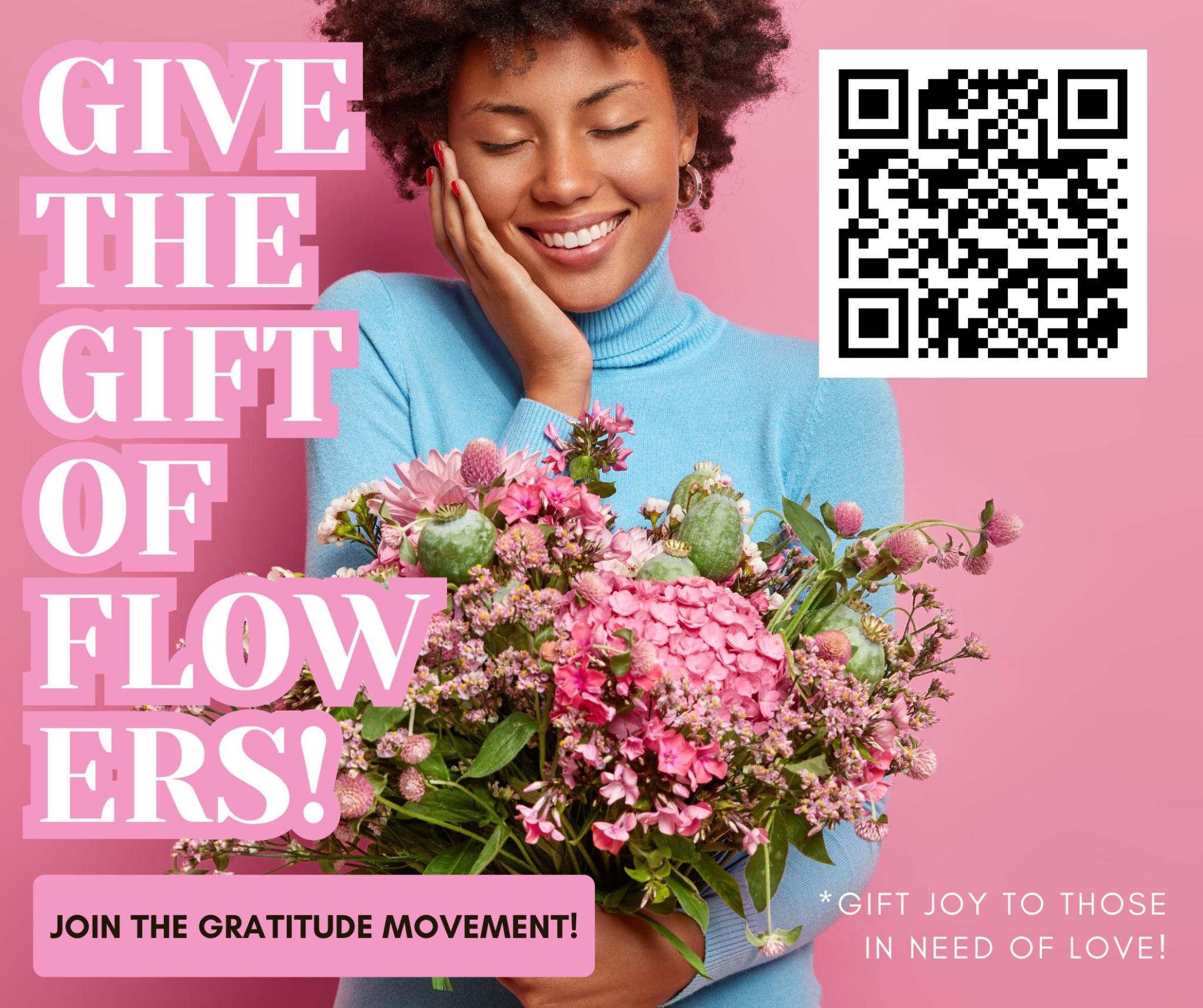 give flower donation gratitude holiday gift